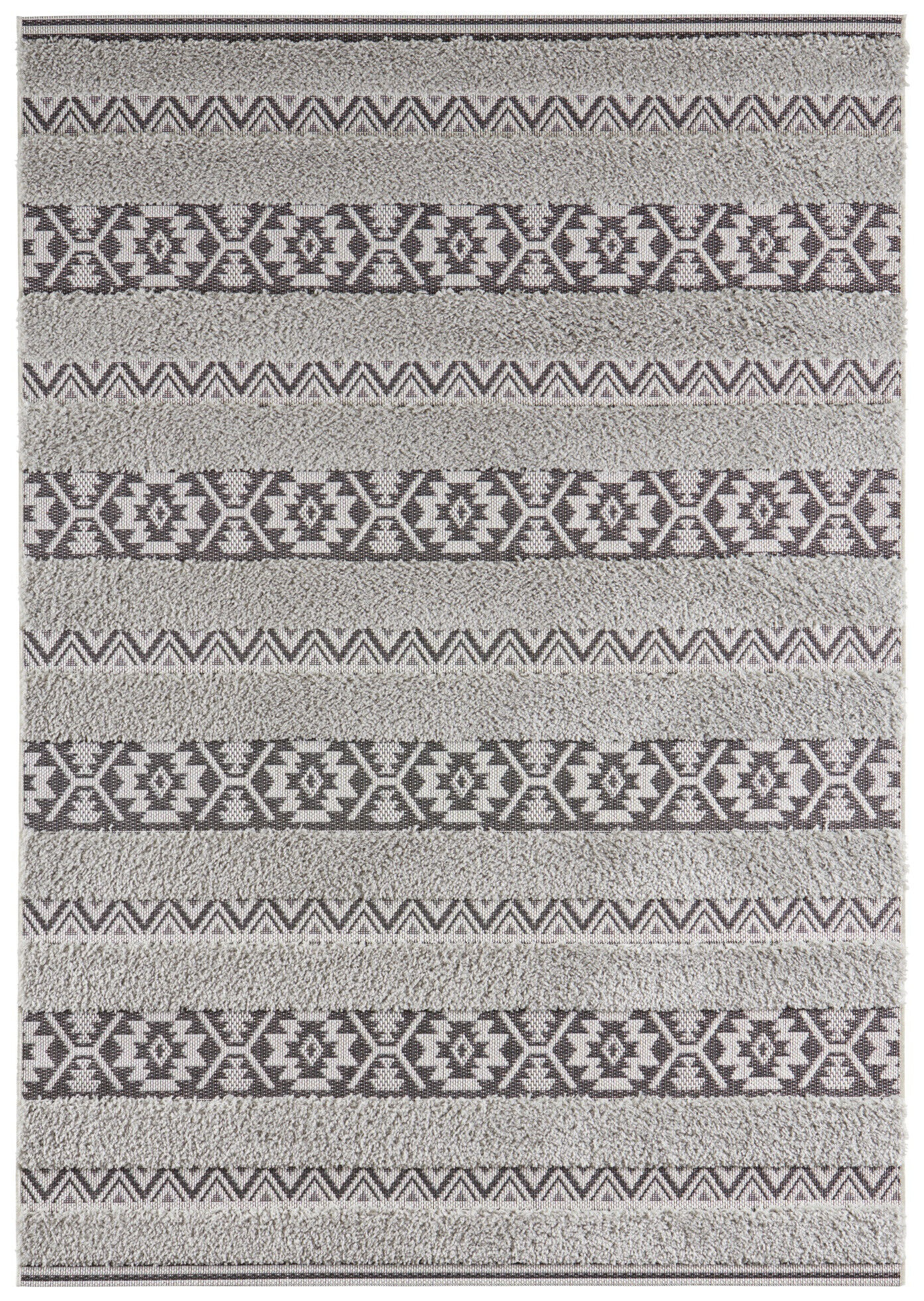 Mint Rugs - Hanse Home koberce Kusový koberec Handira 103909 Grey/Black - 80x200 cm