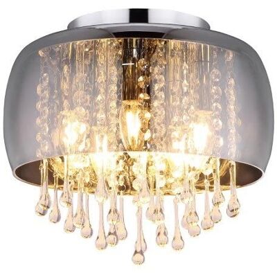 Stropní svítidlo Globo Lighting KALLA Chrom - Kouřové sklo, 5 x E14 Stropní svítidlo Globo Lighting KALLA Chrom - Kouřové sklo, 5 x E14