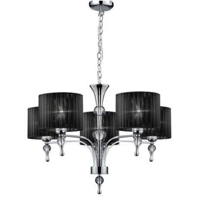Azzardo Impress 5 Model AZ0499 Závěsné svítidlo - Moderní, Černé, Chrom Azzardo Impress 5 Model AZ0499 Závěsné svítidlo - Moderní, Černé, Chrom