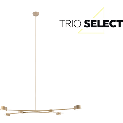 Závěsné svítidlo 6x GX53 béžové TRIO SELECT CODA 369000643 Závěsné svítidlo 6x GX53 béžové TRIO SELECT CODA 369000643