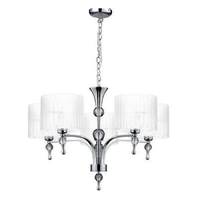 Azzardo Impress 5 Bílá Závěsná Lampa - Stropní Svítidlo Azzardo Impress 5 Bílá Závěsná Lampa - Stropní Svítidlo