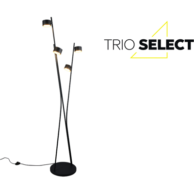 Stojací lampa 4x GX53 černá, zlatá TRIO SELECT CODA 469000480 Stojací lampa 4x GX53 černá, zlatá TRIO SELECT CODA 469000480