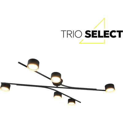 Stropní svítidlo 6x GX53 černé, zlaté TRIO SELECT CODA 669000680 Stropní svítidlo 6x GX53 černé, zlaté TRIO SELECT CODA 669000680