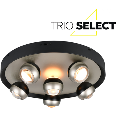 LED stropní svítidlo 50cm 4700 lm 2300+3000+4000K nikl matný 3-krokové stmívání TRIO SELECT ORBIT 644410607 LED stropní svítidlo 50cm 4700 lm 2300+3000+4000K nikl matný 3-krokové stmívání TRIO SELECT ORBIT 644410607
