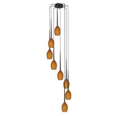 AZzardo AZ1223 DECOline Izzat 8 AMBER stropní závěsné svítidlo 8xE14 50W IP20 jantar AZzardo AZ1223 DECOline Izzat 8 AMBER stropní závěsné svítidlo 8xE14 50W IP20 jantar