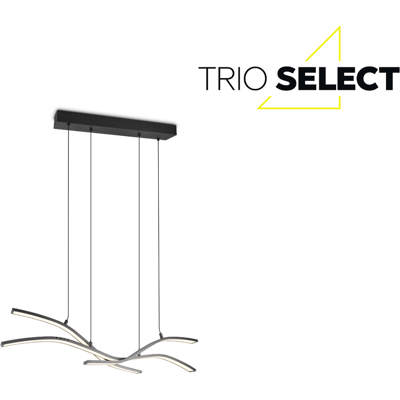 LED závěsné svítidlo 5350lm 2700-6500K černé s dálkovým ovladačem a motorem TRIO SELECT SPIDER 332810332 LED závěsné svítidlo 5350lm 2700-6500K černé s dálkovým ovladačem a motorem TRIO SELECT SPIDER 332810332