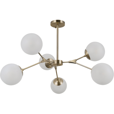 ITALUX PND-56980-6B Annes závěsné svítidlo 6xE14 starožitná bronzová, satinovaná bílá ITALUX PND-56980-6B Annes závěsné svítidlo 6xE14 starožitná bronzová, satinovaná bílá