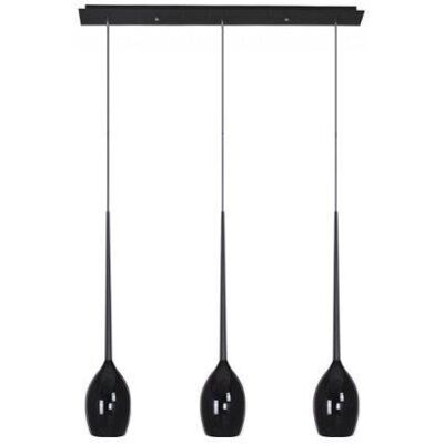 AZzardo AZ2321 DECOline Izzat 3 SHINY BLACK stropní závěsné svítidlo 3xE14 50W IP20 lesklá černá AZzardo AZ2321 DECOline Izzat 3 SHINY BLACK stropní závěsné svítidlo 3xE14 50W IP20 lesklá černá