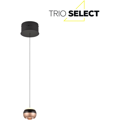 TRIO SELECT 344410132 ORBIT závěsné svítidlo D150mm SMD LED 8W/960lm 2300+3000+4000K černá matná, kávová, switchdimmer TRIO SELECT 344410132 ORBIT závěsné svítidlo D150mm SMD LED 8W/960lm 2300+3000+4000K černá matná, kávová, switchdimmer
