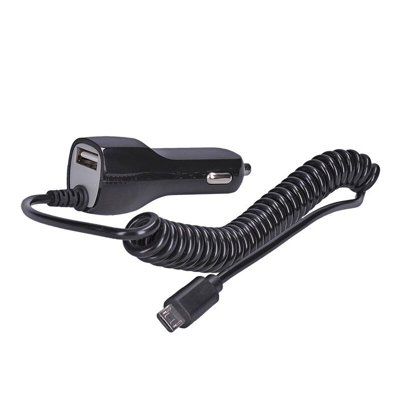 Solight USB nabíjecí autoadaptér, integrovaný kabel micro USB, výstup USB-A, 4200mA, DC 12-24V