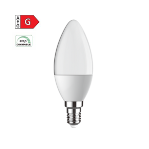 Diolamp SMD LED žárovka matná Candle C37 7W/230V/E14/3000K/500Lm/230°/Step Dim
