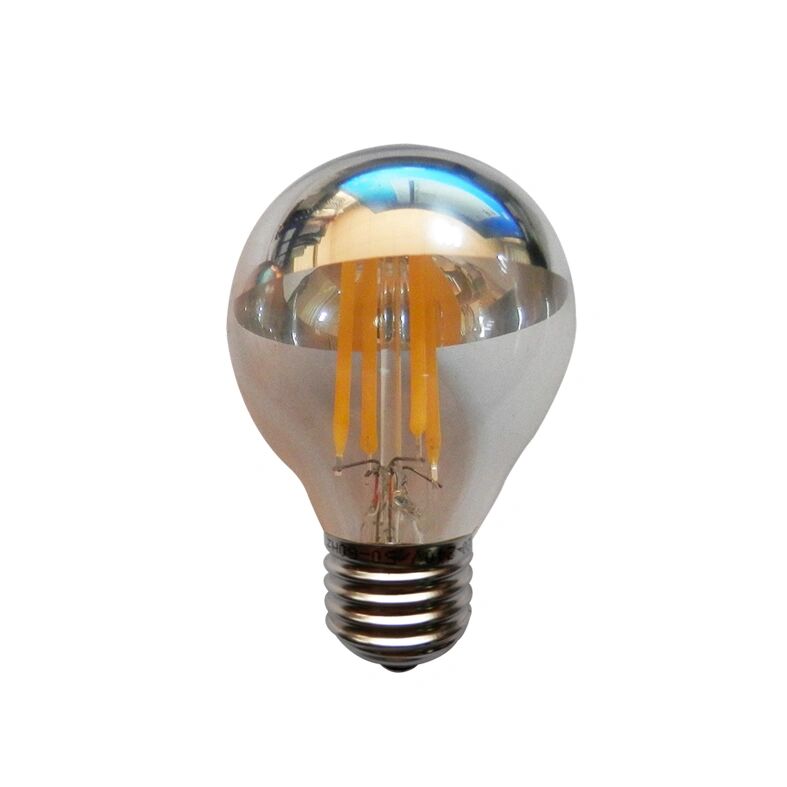 Diolamp Retro LED Filament zrcadlová žárovka 4W/230V/E27/2700K/400Lm/180°/DIM, stříbrný vrchlík
