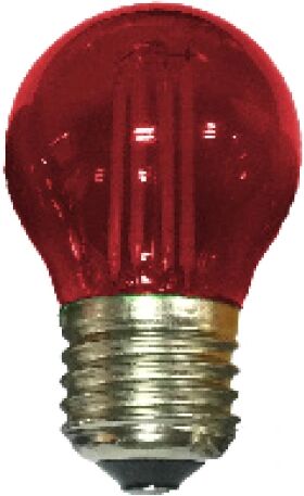 Diolamp LED Decor Filament barevná žárovka P45 4W/230V/E27/Red/390Lm/360°, červená