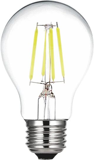 Diolamp LED Decor Clear Filament žárovka A60 COLORED 6W/230V/E27/Orange/580Lm/360°/DIM, oranžová