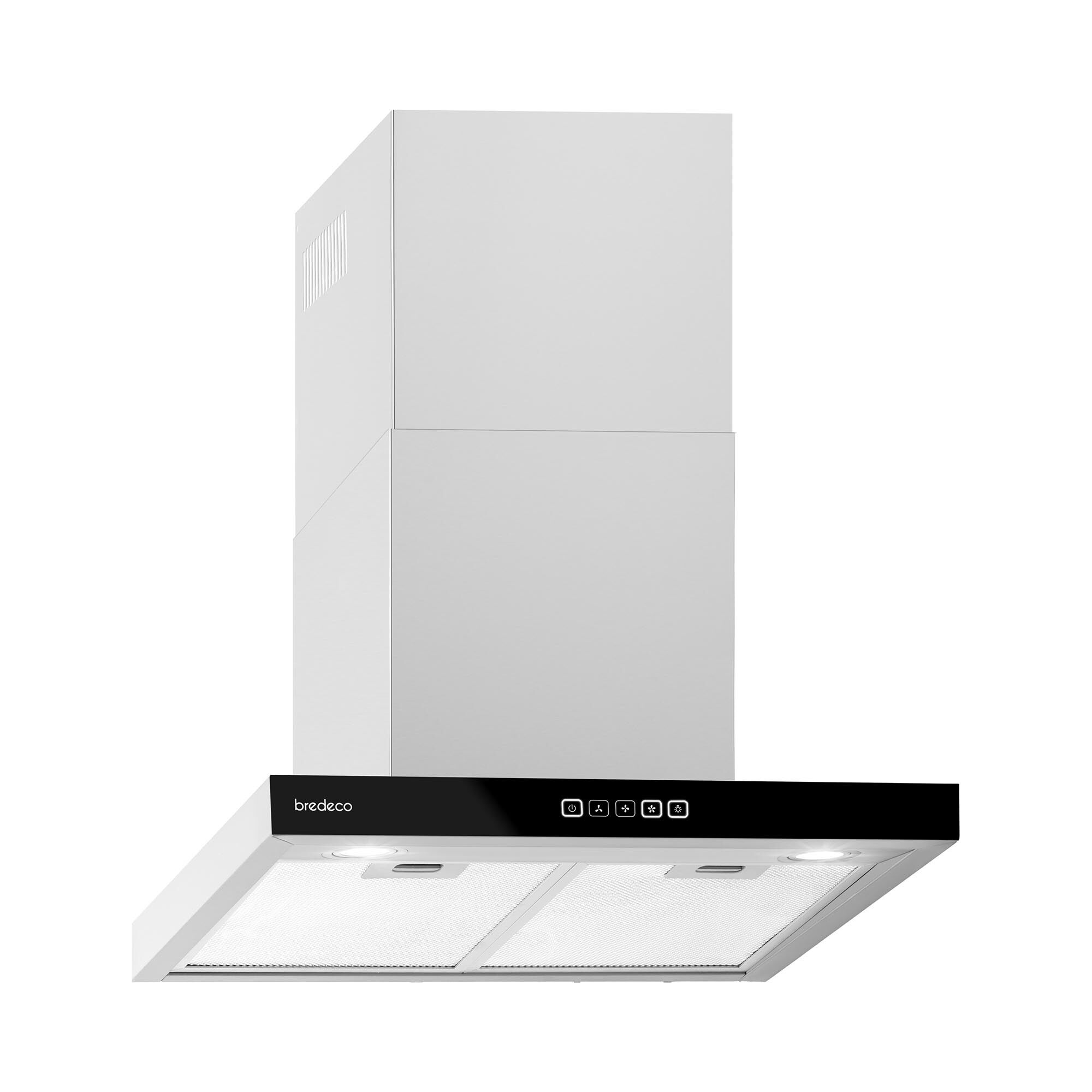 bredeco Komínová digestoř - 60 cm - 636,5 m³/h - dotykový displej BCCH-200A-60B