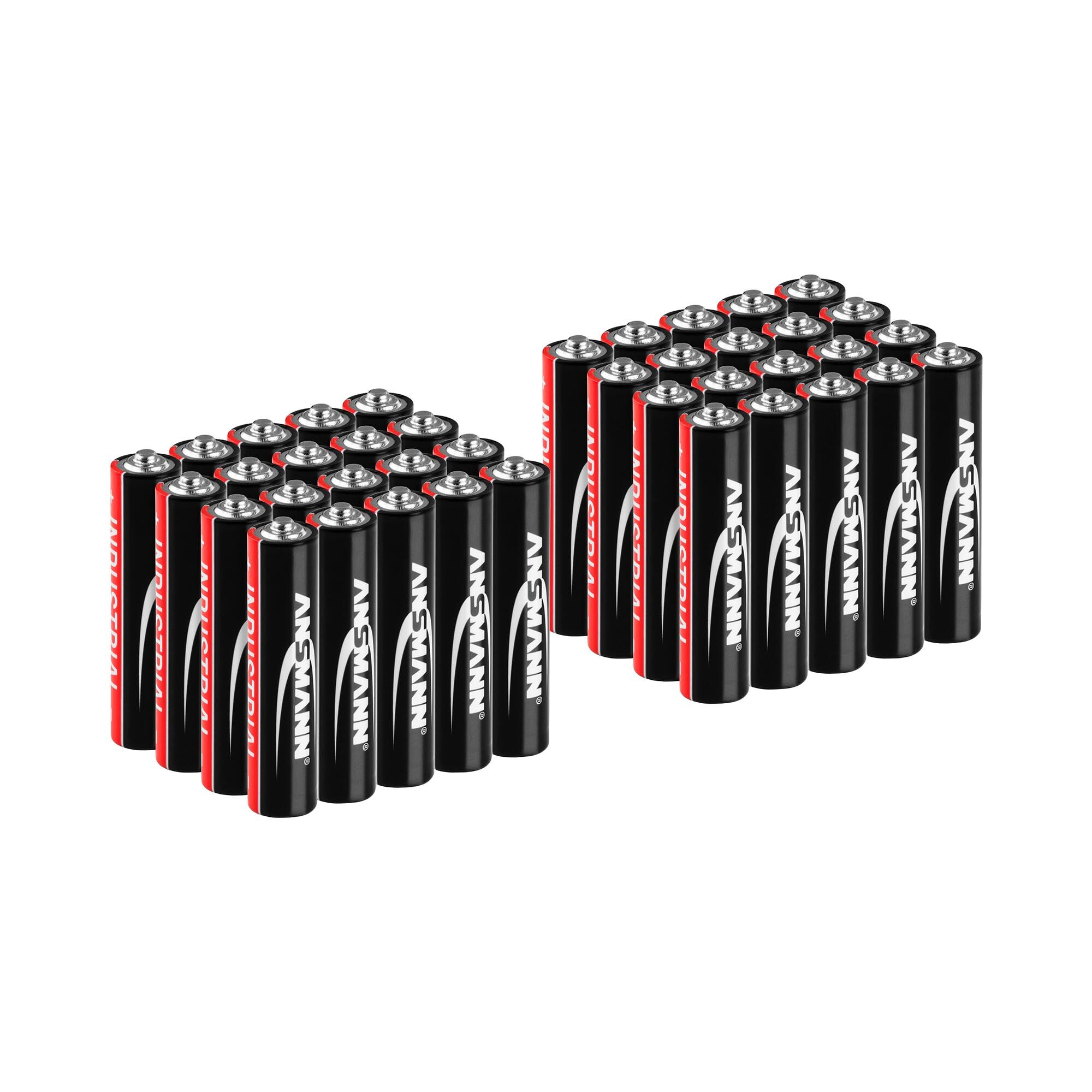 Ansmann Výhodné balení 40 ks - alkalické baterie Ansmann INDUSTRIAL - mikrotužkové - AAA - LR03 1,5 V 1501-0004-SET1