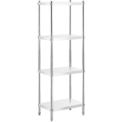 Regál z ušlechtilé oceli - 60 x 40 x 180 cm - Royal Catering - 200 kg RCER-6040 Regál z ušlechtilé oceli - 60 x 40 x 180 cm - Royal Catering - 200 kg RCER-6040