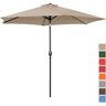 Uniprodo Velký slunečník - krémový - šestihranný - Ø 300 cm - naklápěcí UNI_UMBRELLA_TR300CR_N