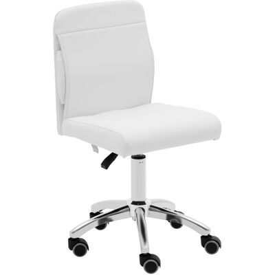 physa Otočná židle na kolečkách s opěradlem - 48–62 cm - 150 kg - bílá ILANZ WHITE physa Otočná židle na kolečkách s opěradlem - 48–62 cm - 150 kg - bílá ILANZ WHITE