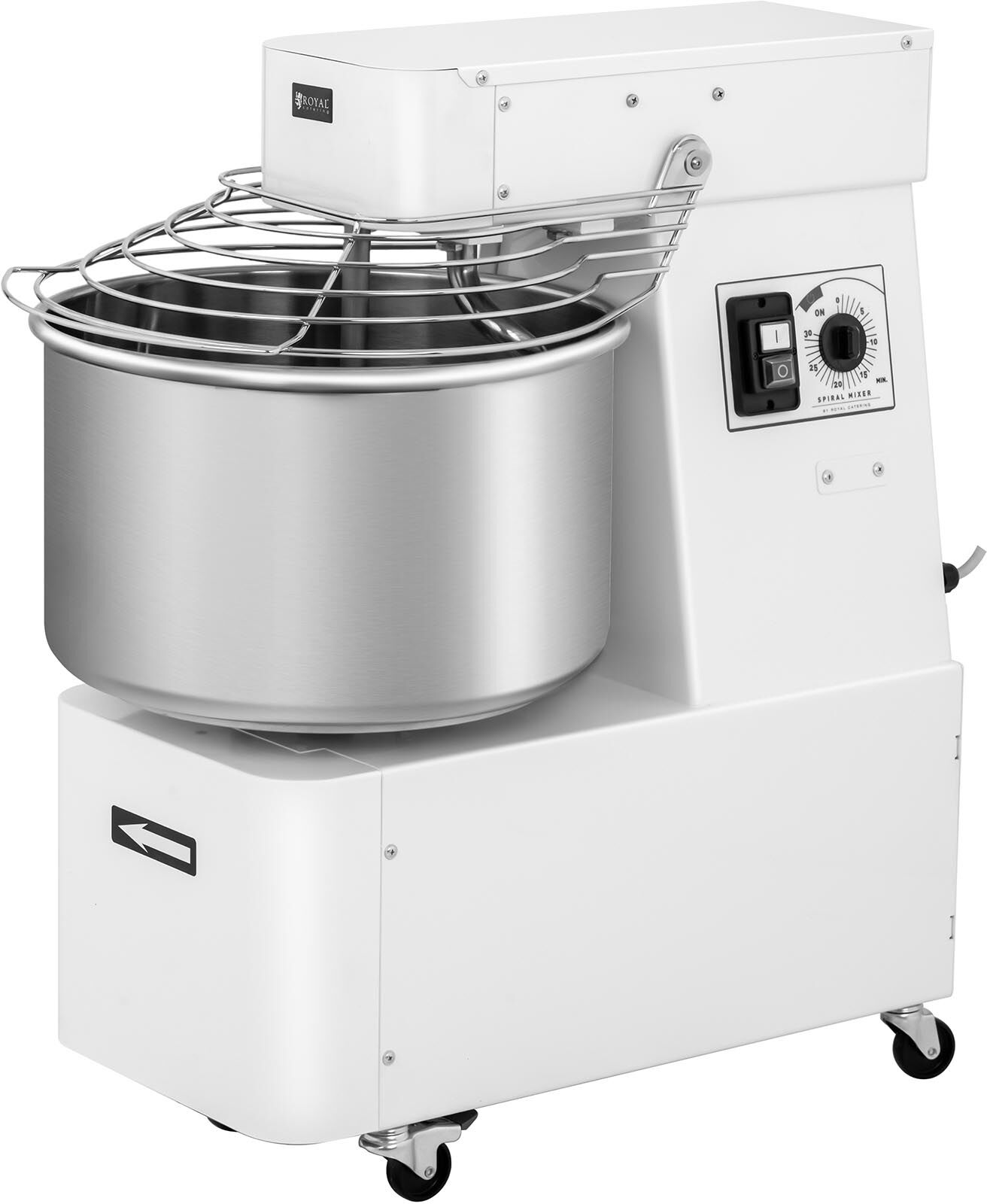 Royal Catering Hnětač těsta - 32 l - 88 kg/h - 1 100 W - pevná hlava a mísa RC-SPFH30