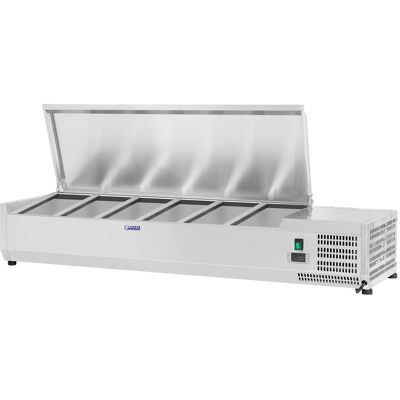 Royal Catering Chladicí nástavba- 140 x 33 cm - pro 6 GN nádob 1/4 RCKV-140/33-6S Royal Catering Chladicí nástavba- 140 x 33 cm - pro 6 GN nádob 1/4 RCKV-140/33-6S