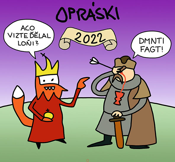 Grada Opráski 2022 - kalendář, jaz