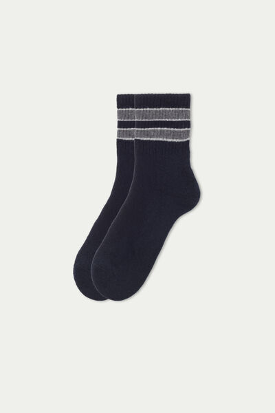 Tezenis Krátké Bavlněné Ponožky Sport Unisex se Vzorem Unisex Cerná Größe 31-36