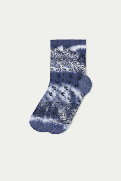 Tezenis Krátké Ponožky z Prošívané Bavlny Žena Modrá Größe TU