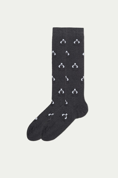 Tezenis Dlouhé Vzorované Ponožky z Lehké Bavlny Člověk Potisk Größe TU