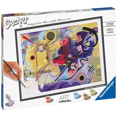 Ravensburger 236503 CreArt Wassily Kandinsky: Žlutá, červená, modrá Ravensburger 236503 CreArt Wassily Kandinsky: Žlutá, červená, modrá