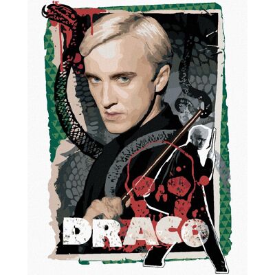 zuty Karta Draco Malfoy (Harry Potter), 40×50 cm, bez rámu a bez vypnutí plátna zuty Karta Draco Malfoy (Harry Potter), 40×50 cm, bez rámu a bez vypnutí plátna