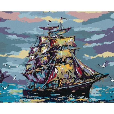 ZUTY Sada na malování v barevných tónech - 40x50 cm - Sada na malování ZUTY Sada na malování v barevných tónech - 40x50 cm - Sada na malování