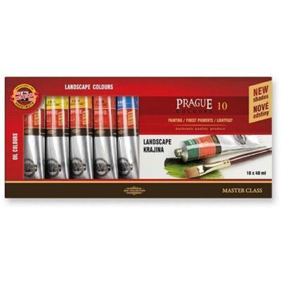 KOH-I-NOOR Souprava krajina Praha, 10 × 40 ml KOH-I-NOOR Souprava krajina Praha, 10 × 40 ml