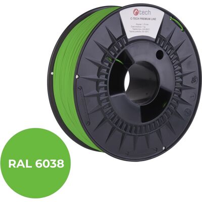C-TECH filament PREMIUM LINE PETG luminiscenční zelená RAL6038 C-TECH filament PREMIUM LINE PETG luminiscenční zelená RAL6038