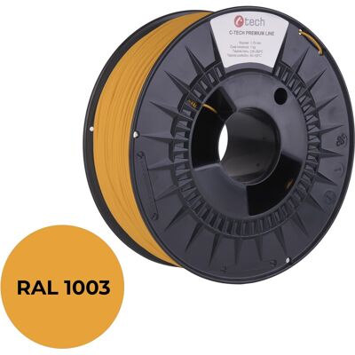 C-TECH filament PREMIUM LINE PETG signální žlutá RAL1003 C-TECH filament PREMIUM LINE PETG signální žlutá RAL1003