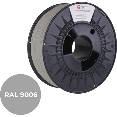 C-TECH filament PREMIUM LINE PLA bílý hliník RAL9006 C-TECH filament PREMIUM LINE PLA bílý hliník RAL9006