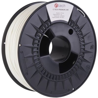 C-TECH filament PREMIUM LINE PLA dopravní bílá RAL9016 C-TECH filament PREMIUM LINE PLA dopravní bílá RAL9016