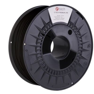 C-TECH filament PREMIUM LINE PLA dopravní černá RAL9017 C-TECH filament PREMIUM LINE PLA dopravní černá RAL9017