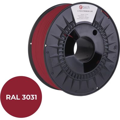 C-TECH filament PREMIUM LINE PLA orientální červená RAL3031 C-TECH filament PREMIUM LINE PLA orientální červená RAL3031