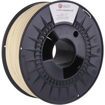 C-TECH filament PREMIUM LINE PLA slonová kost světlá RAL1015 C-TECH filament PREMIUM LINE PLA slonová kost světlá RAL1015