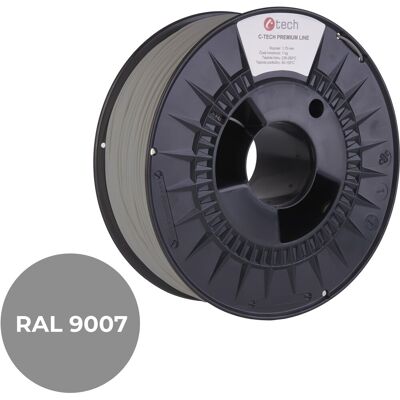 C-TECH filament PREMIUM LINE PLA šedý hliník RAL9007 C-TECH filament PREMIUM LINE PLA šedý hliník RAL9007