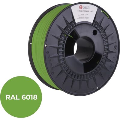 C-TECH filament PREMIUM LINE PLA zelenožlutá RAL6018 C-TECH filament PREMIUM LINE PLA zelenožlutá RAL6018