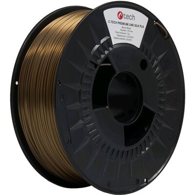 C-TECH filament PREMIUM LINE PLA Silk bronz C-TECH filament PREMIUM LINE PLA Silk bronz