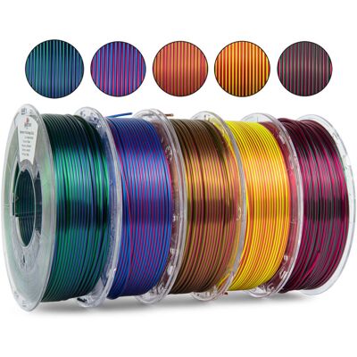 Filament Spectrum 5PACK PLA Magic SILK 1.75mm (5x 0.25kg) Filament Spectrum 5PACK PLA Magic SILK 1.75mm (5x 0.25kg)