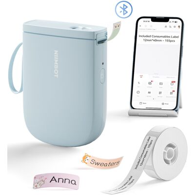 Niimbot D11H Modrá 12-15mm Bluetooth Tiskárna etiket Niimbot D11H Modrá 12-15mm Bluetooth Tiskárna etiket