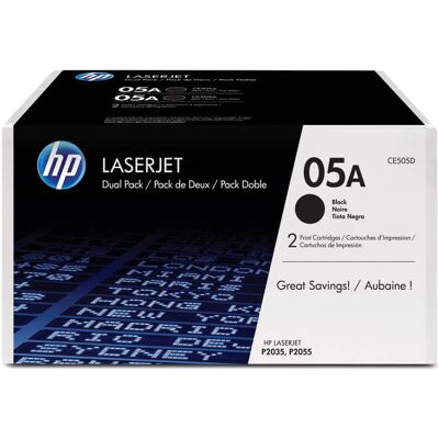 HP CE505D č. 05A Dual Pack černý 2ks originální HP CE505D č. 05A Dual Pack černý 2ks originální