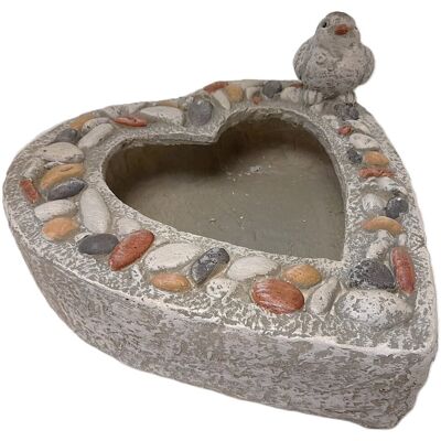 Prodex Dekorativní miska srdce s ptáčkem 37 × 36 cm Prodex Dekorativní miska srdce s ptáčkem 37 × 36 cm
