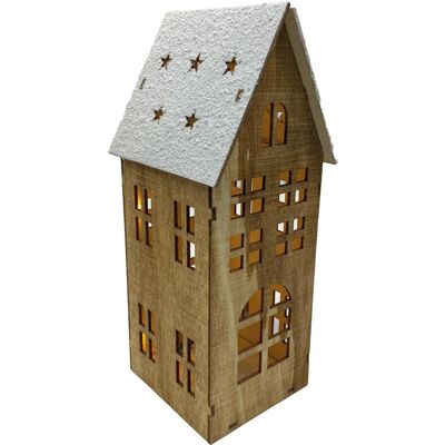PRODEX Vánoční dekorace - LED domek, velký, hnědý, 25 × 11 cm PRODEX Vánoční dekorace - LED domek, velký, hnědý, 25 × 11 cm