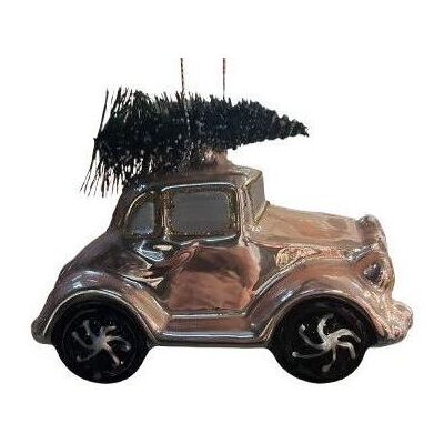 KURT ADLER Vánoční ozdoby - auto se stromečkem KURT ADLER Vánoční ozdoby - auto se stromečkem