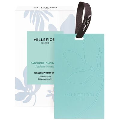 MILLEFIORI Laundry vonná karta Patchouli Smeraldo 3 ks MILLEFIORI Laundry vonná karta Patchouli Smeraldo 3 ks